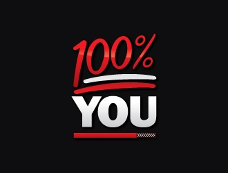 100% YOU  logo design by crazher