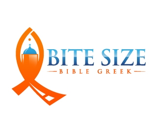 Bite Size Bible Greek logo design by Suvendu