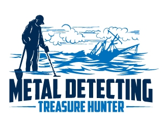 Metal Detecting Treasure Hunter logo design by jaize