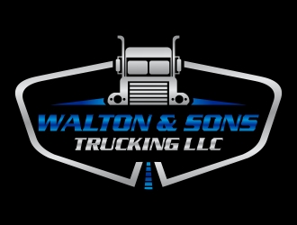 Walton & Sons Trucking LLC logo design by cikiyunn