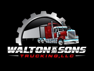 Walton & Sons Trucking LLC logo design by daywalker