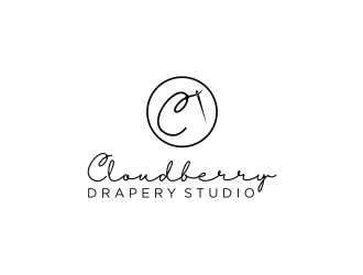 Cloudberry Drapery Studio logo design by mbamboex