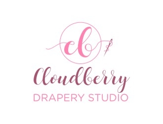 Cloudberry Drapery Studio logo design by dibyo