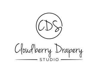 Cloudberry Drapery Studio logo design by alby