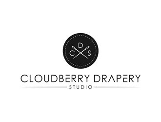 Cloudberry Drapery Studio logo design by alby