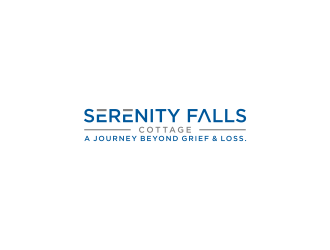 Serenity Falls Cottage logo design by L E V A R