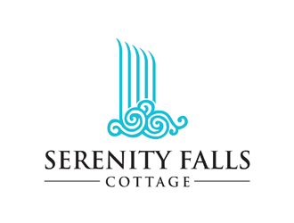 Serenity Falls Cottage logo design by logolady