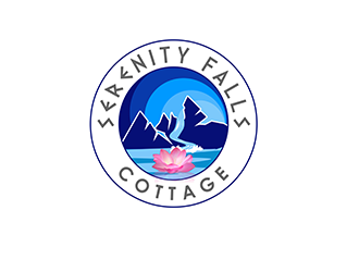 Serenity Falls Cottage logo design by 3Dlogos