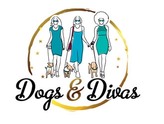 Dogs & Divas logo design by shere