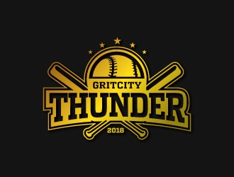 Grit City Thunder logo design by crazher