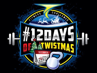#12DaysOfTwistmas logo design by REDCROW