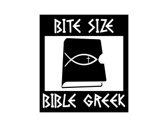 Bite Size Bible Greek logo design by done