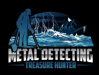 Metal Detecting Treasure Hunter logo design by jaize