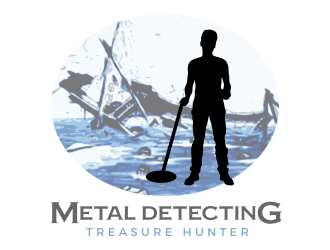 Metal Detecting Treasure Hunter logo design by Rossee