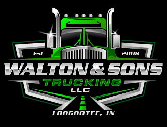 Walton & Sons Trucking LLC logo design by THOR_
