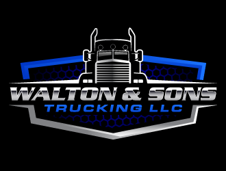Walton & Sons Trucking LLC logo design by PRN123