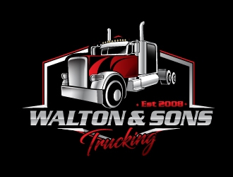 Walton & Sons Trucking LLC logo design by Suvendu