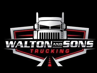 Walton & Sons Trucking LLC logo design by shere