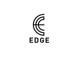 Edge logo design by eyeglass