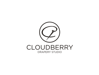 Cloudberry Drapery Studio logo design by Barkah