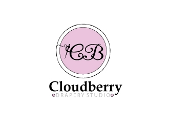 Cloudberry Drapery Studio logo design by webmall
