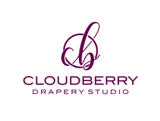 Cloudberry Drapery Studio logo design by AmduatDesign