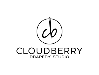 Cloudberry Drapery Studio logo design by lexipej