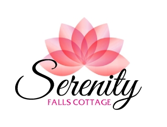 Serenity Falls Cottage logo design by ElonStark