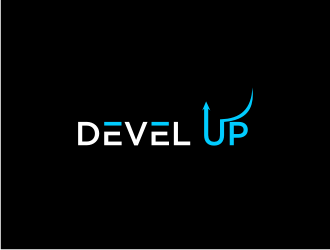 DEVEL UP logo design by bricton