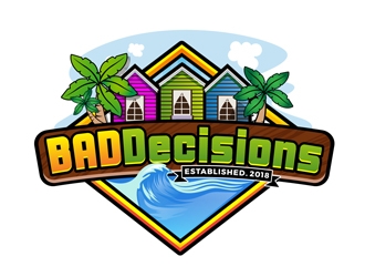 BAD Decisions logo design by DreamLogoDesign