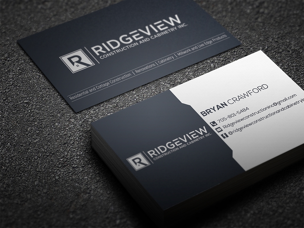 Ridgeview Contstruction and Cabinetry Inc. logo design by aamir
