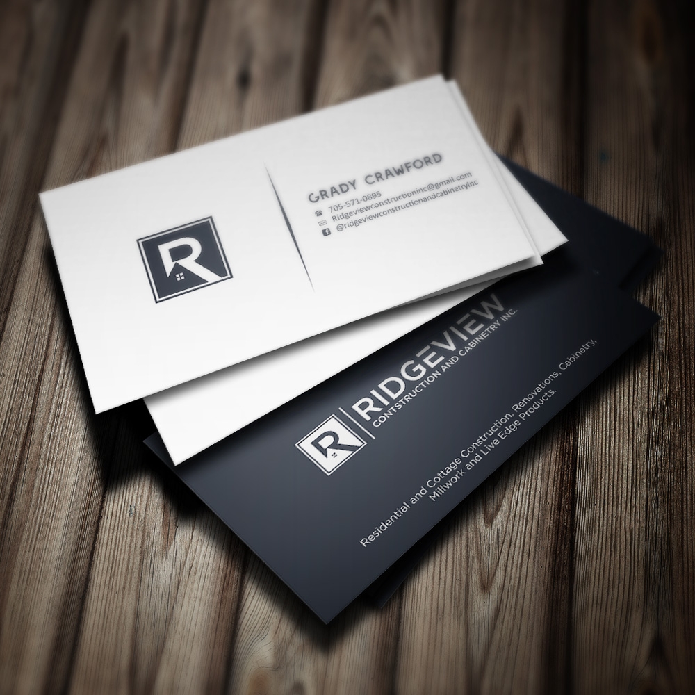 Ridgeview Contstruction and Cabinetry Inc. logo design by mletus