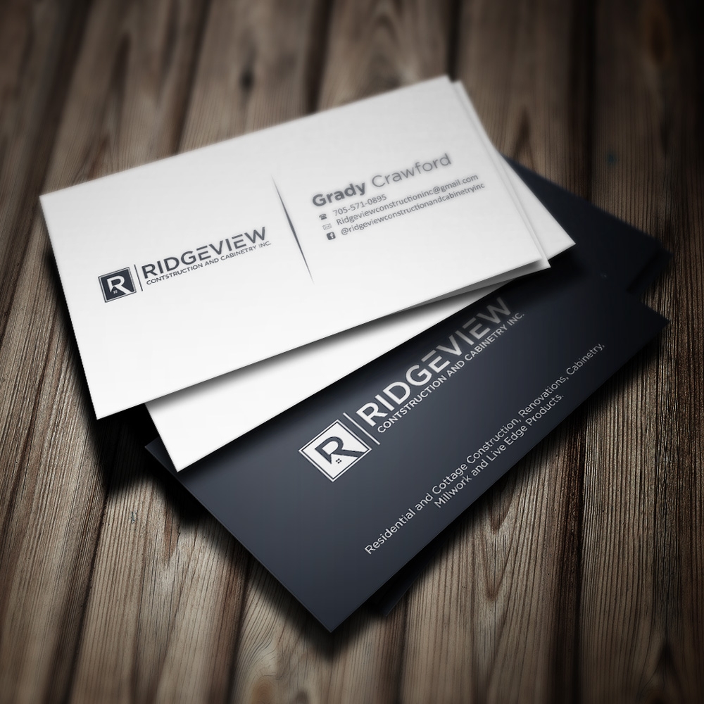 Ridgeview Contstruction and Cabinetry Inc. logo design by mletus