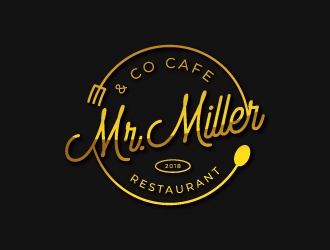 Mr Miller & Co Cafe logo design by crazher