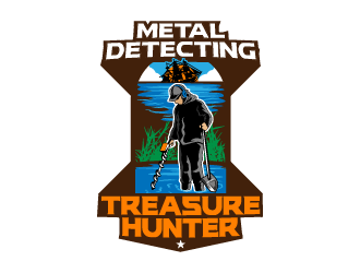 Metal Detecting Treasure Hunter logo design by reight
