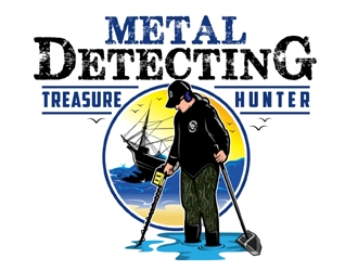 Metal Detecting Treasure Hunter logo design by MAXR
