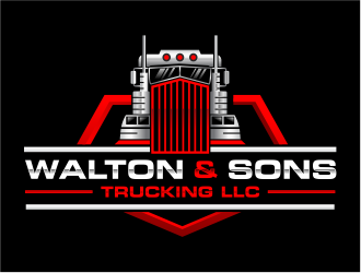 Walton & Sons Trucking LLC logo design by mutafailan