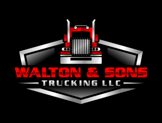 Walton & Sons Trucking LLC logo design by done