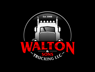 Walton & Sons Trucking LLC logo design by ekitessar