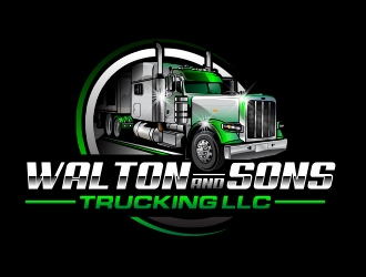 Walton & Sons Trucking LLC logo design by Eliben