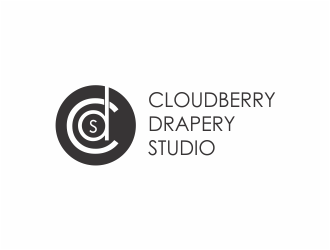 Cloudberry Drapery Studio logo design by up2date
