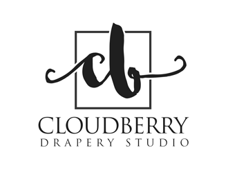 Cloudberry Drapery Studio logo design by kunejo