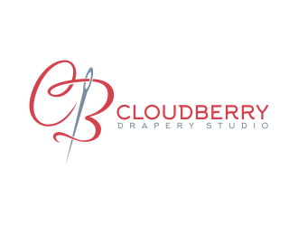 Cloudberry Drapery Studio logo design by ekitessar