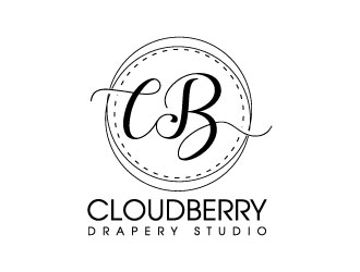 Cloudberry Drapery Studio logo design by J0s3Ph