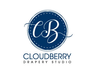 Cloudberry Drapery Studio logo design by J0s3Ph