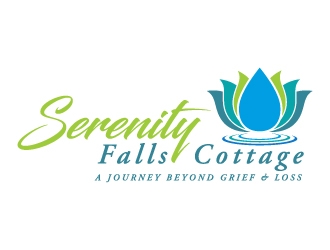 Serenity Falls Cottage logo design by abss