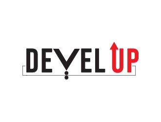 DEVEL UP logo design by fawadyk