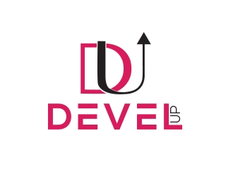 DEVEL UP logo design by fawadyk