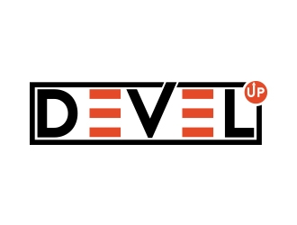 DEVEL UP logo design by fawadyk