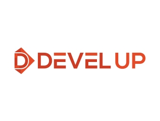 DEVEL UP logo design by fawadyk
